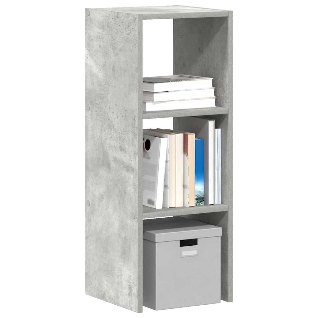 Libreria Impilabili Grigio Cemento 30x30x80cm Legno Multistrato | homemem39