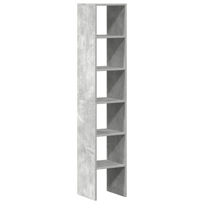 Librerie 2 pz Impilabili Grigio Cemento 30x30x80 cm Truciolato | homemem39
