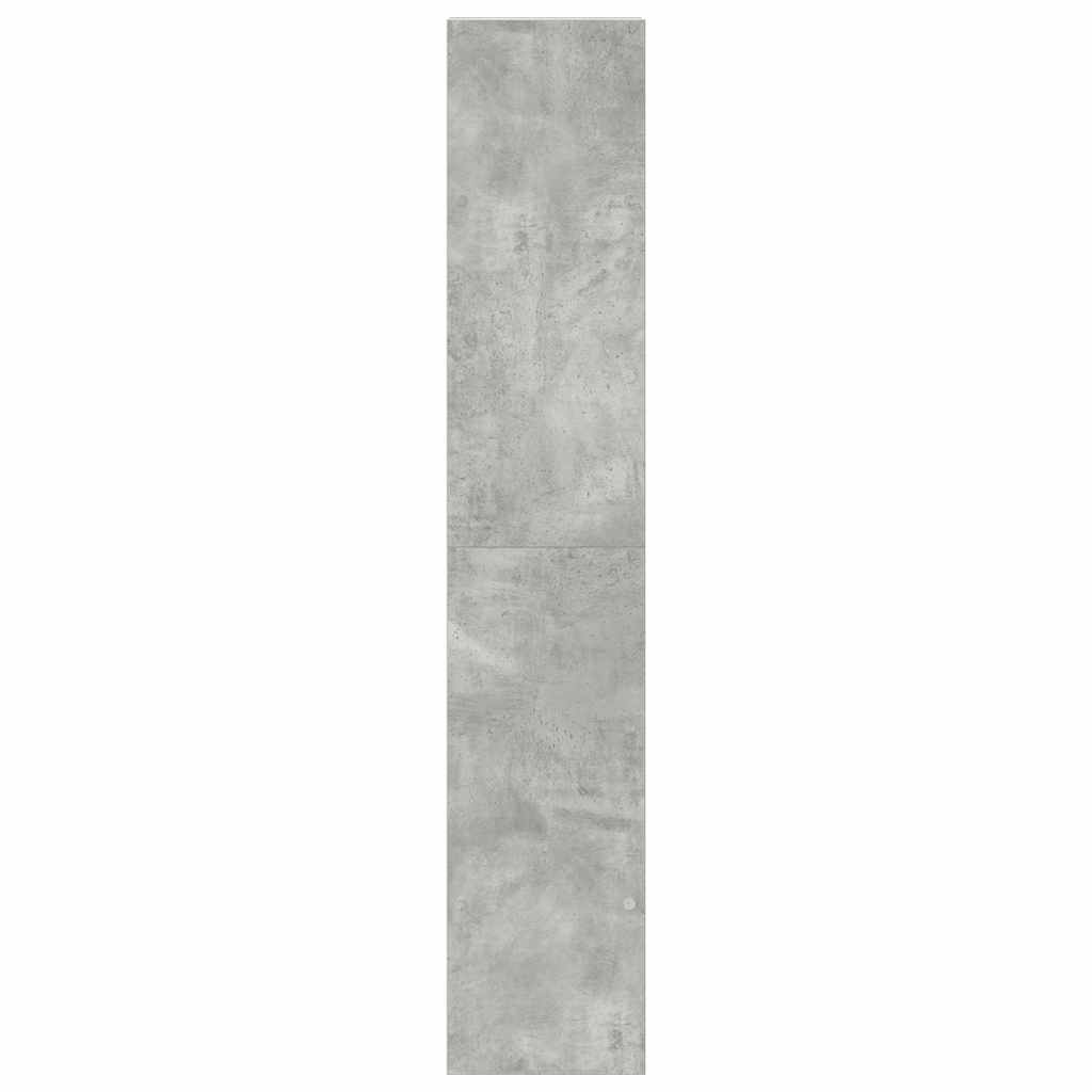 Librerie 2 pz Impilabili Grigio Cemento 30x30x80 cm Truciolato