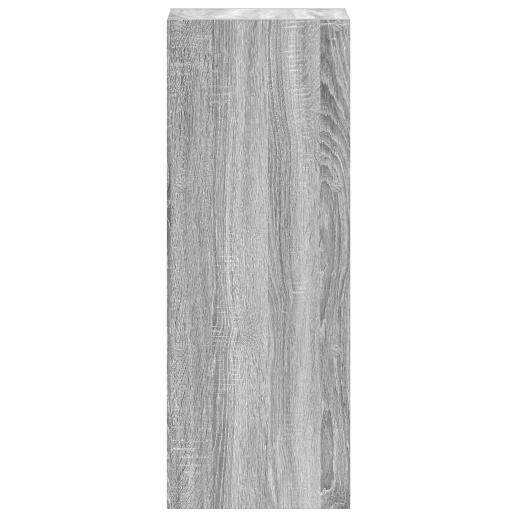Libreria Impilabili Grigio Sonoma 30x30x80 cm Legno Multistrato