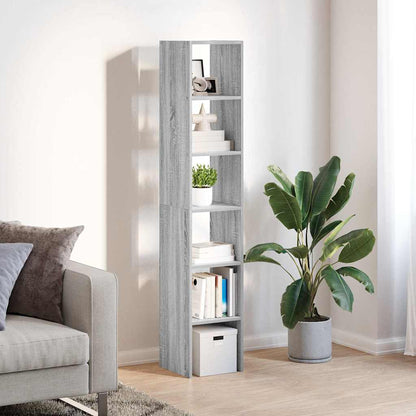 Librerie 2 pz Impilabili Grigio Sonoma 30x30x80cm in Truciolato