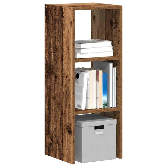 Libreria Impilabili Legno Antico 30x30x80 cm Legno Multistrato | homemem39