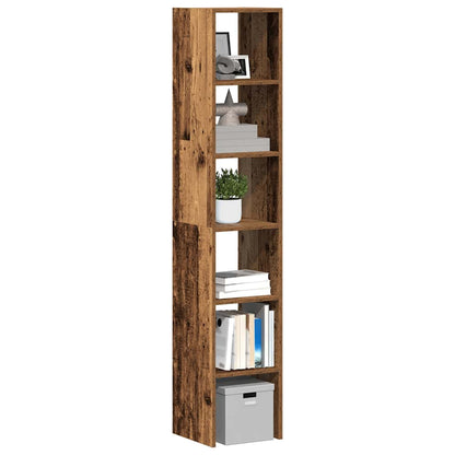 Librerie 2 pz Impilabili Legno Antico 30x30x80 cm in Truciolato