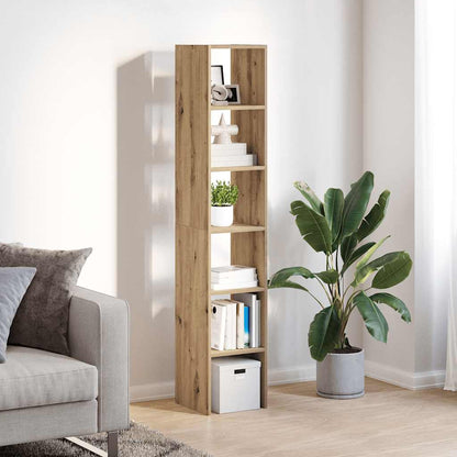 Librerie 2 pz Impilabili Rovere 30x30x80 cm Legno Multistrato