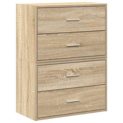 Armadi con 2 Cassetti 2 pz Rovere Sonoma 60x31x40 cm Truciolato | homemem39