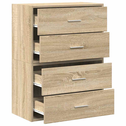Armadi con 2 Cassetti 2 pz Rovere Sonoma 60x31x40 cm Truciolato | homemem39