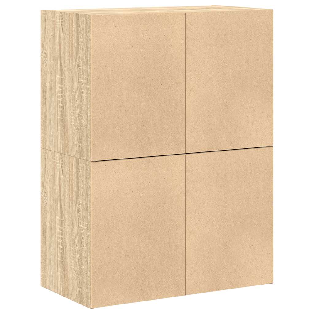 Armadi con 2 Cassetti 2 pz Rovere Sonoma 60x31x40 cm Truciolato | homemem39