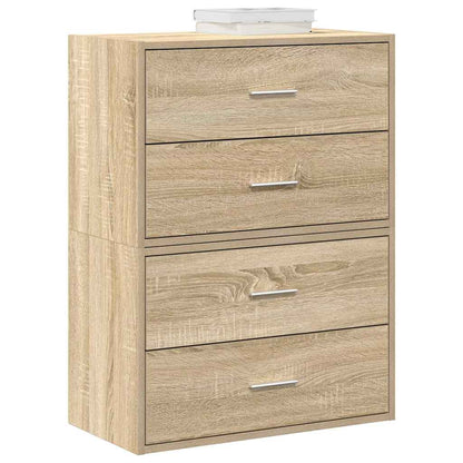 Armadi con 2 Cassetti 2 pz Rovere Sonoma 60x31x40 cm Truciolato | homemem39