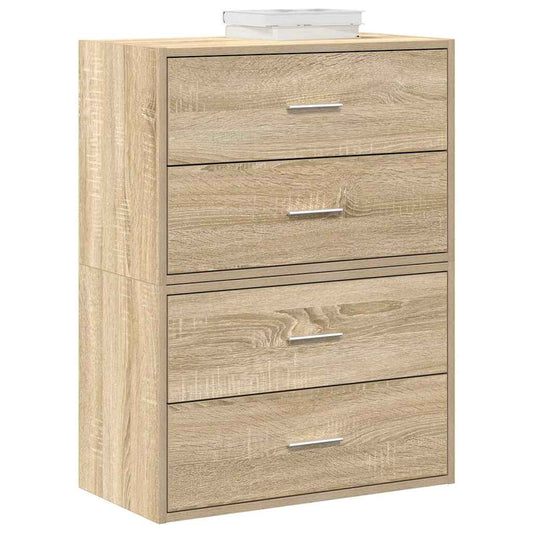 Armadi con 2 Cassetti 2 pz Rovere Sonoma 60x31x40 cm Truciolato | homemem39