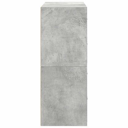 Armadi con 2 Cassetti 2 pz Grigio Cemento 60x31x40cm Truciolato - homemem39