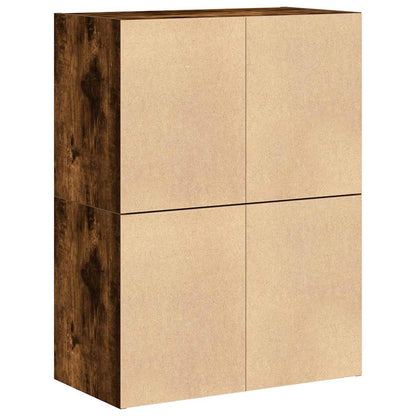 Armadi con 2 Cassetti 2 pz Rovere Fumo 60x31x40cm in Truciolato - homemem39