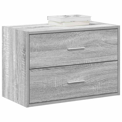 Armadio con 2 Cassetti Grigio Sonoma 60x31x40 cm in Truciolato - homemem39
