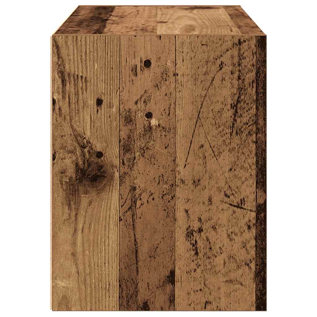 Armadio con 2 Cassetti Legno Antico 60x31x40 cm in Truciolato - homemem39