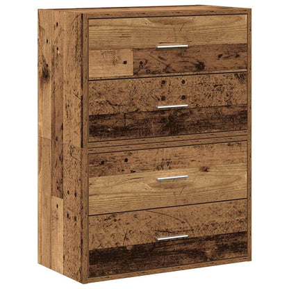 Armadi con 2 Cassetti 2 pz Legno Antico 60x31x40 cm Truciolato - homemem39