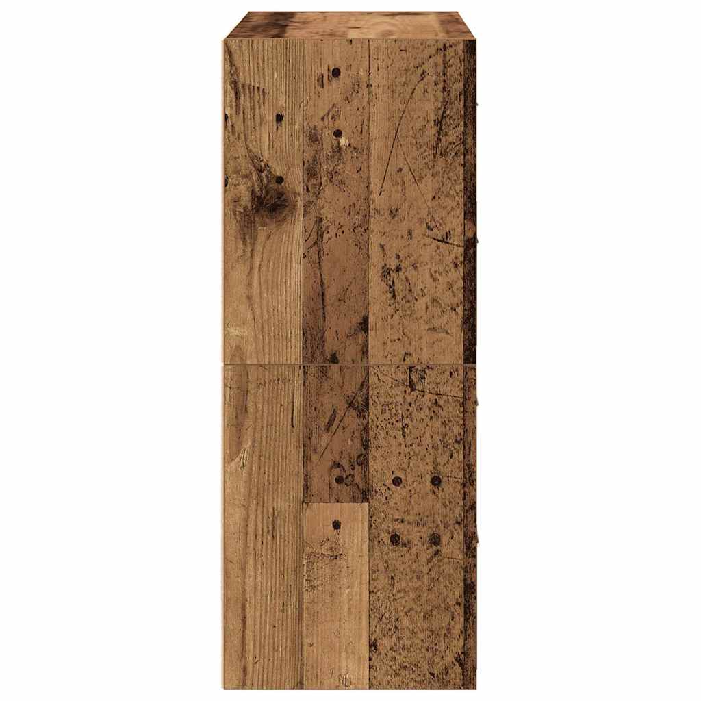 Armadi con 2 Cassetti 2 pz Legno Antico 60x31x40 cm Truciolato - homemem39