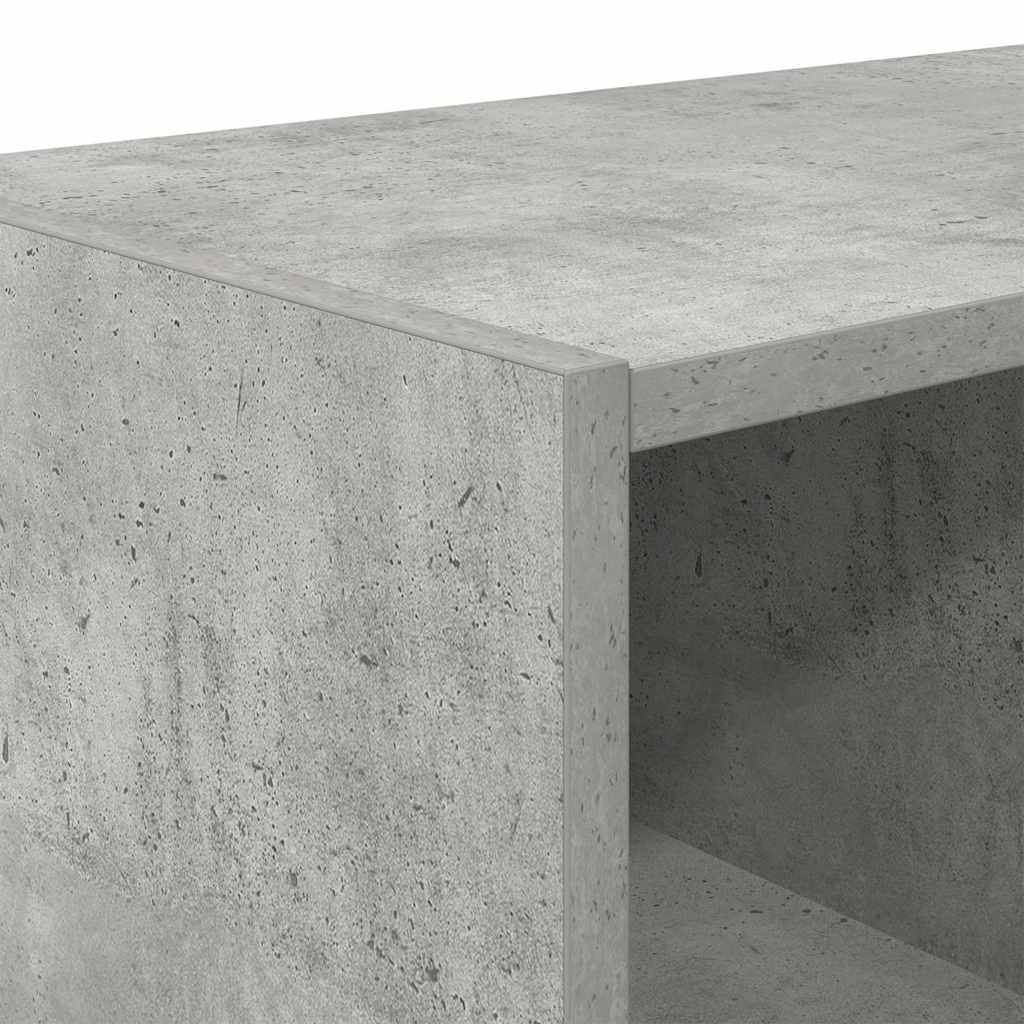 Scarpiera Impilabile Grigio Cemento 89,5x30x40 cm | homemem39