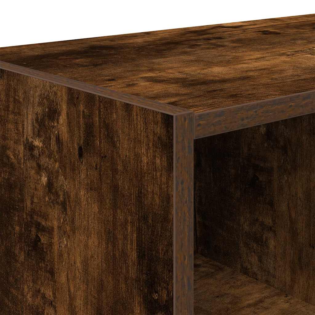 Scarpiera Impilabile Rovere Fumo 89,5x30x40 cm | homemem39
