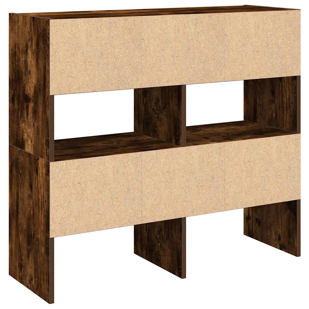 Scarpiere 2 pz Impilabili Rovere Fumo 89,5x30x40 cm | homemem39