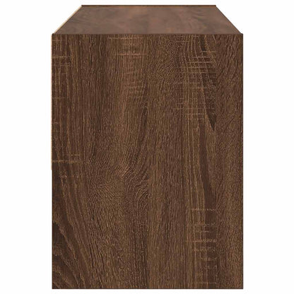 Scarpiera Impilabile Rovere Marrone 89,5x30x40 cm | homemem39