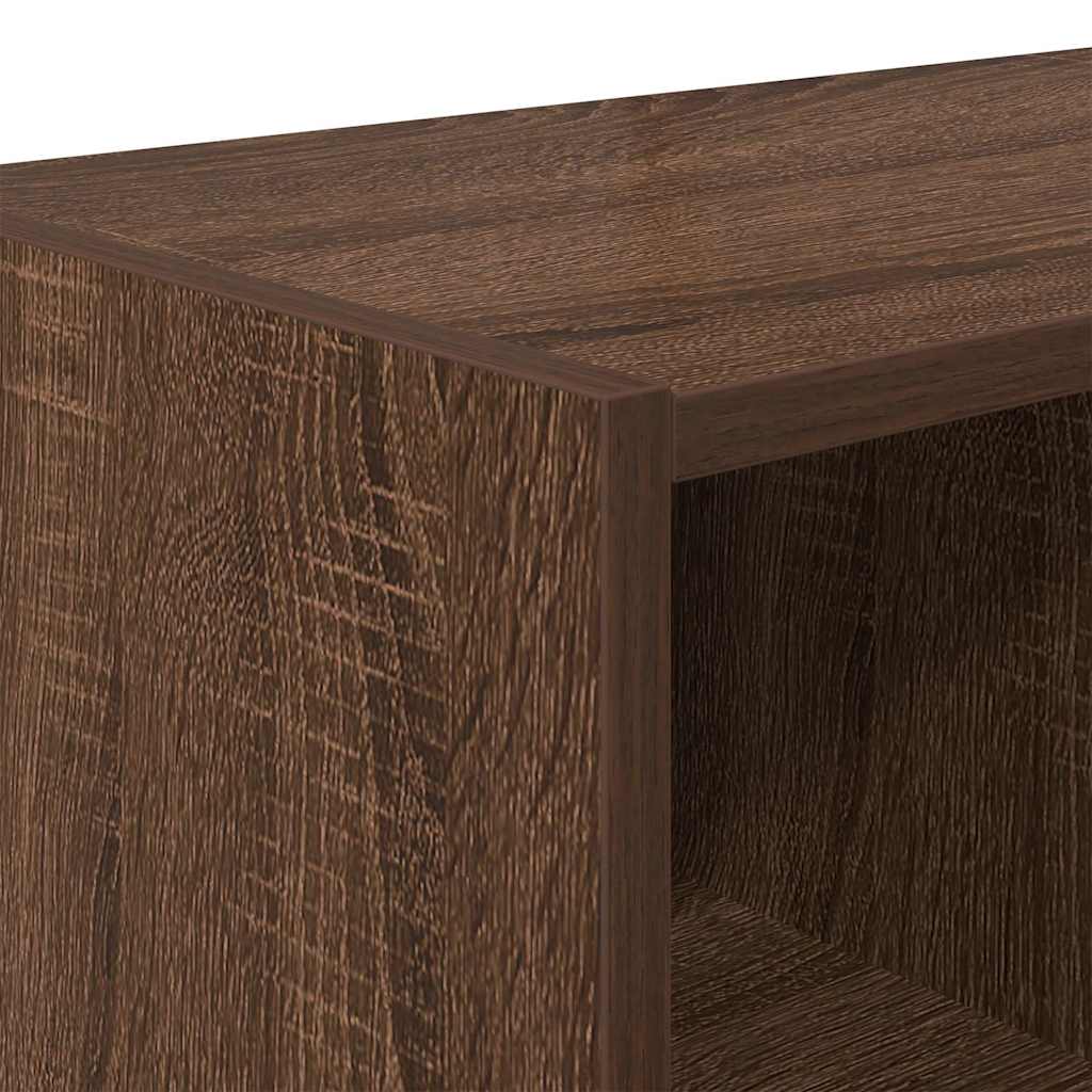 Scarpiera Impilabile Rovere Marrone 89,5x30x40 cm | homemem39