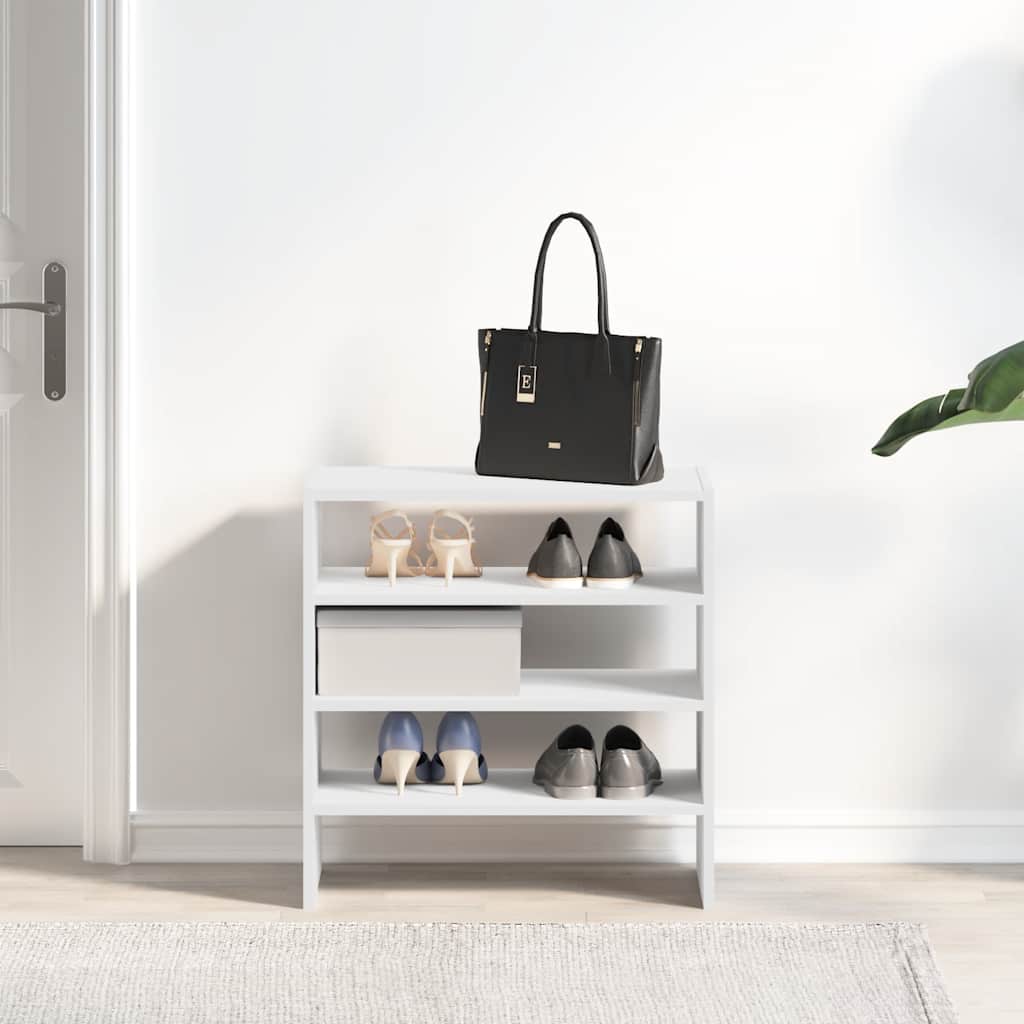 Scarpiere 2 pz Impilabili Bianche 60x30x30,5 cm - homemem39