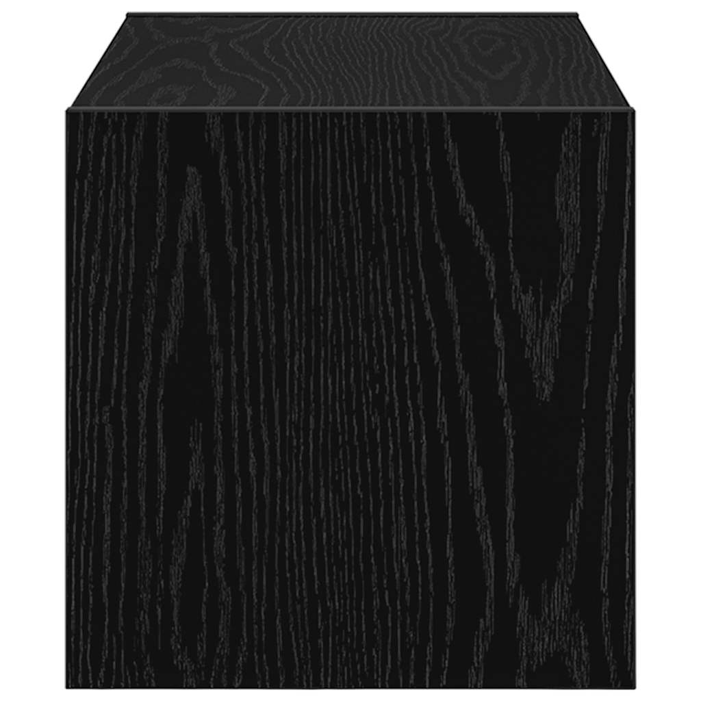 Scarpiera Impilabile Rovere Nero 60x30x30,5 cm