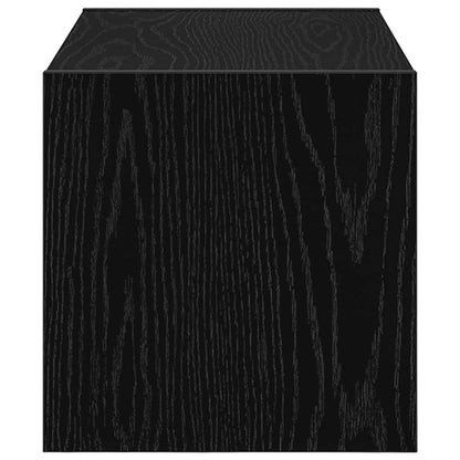 Scarpiera Impilabile Rovere Nero 60x30x30,5 cm