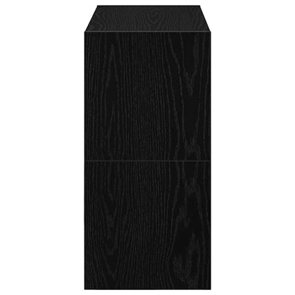 Scarpiere 2 pz Impilabili in Rovere Nero 60x30x30,5 cm - homemem39