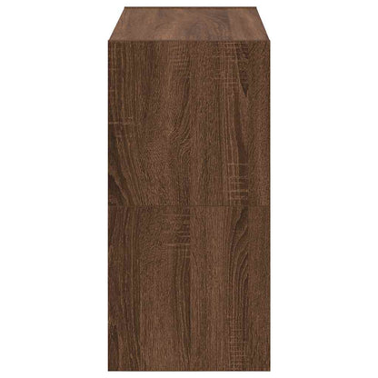 Scarpiere 2 pz Impilabili Rovere Marrone 60x30x30,5 cm - homemem39