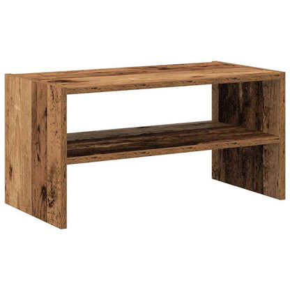 Scarpiera Impilabile Legno Antico 60x30x30,5 cm