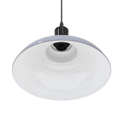 Lampada Sospensione Regolabile E27 Grigio Lucido Ø31 cm Metallo