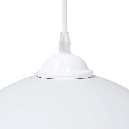 Lampada a Sospensione 2 pz Regolabile E27 Bianco Ø 30cm Metallo