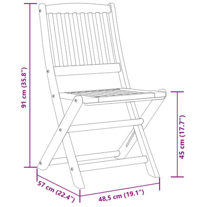 Set da Pranzo da Giardino 7pz 180x90x75cm Legno Massello Acacia | homemem39
