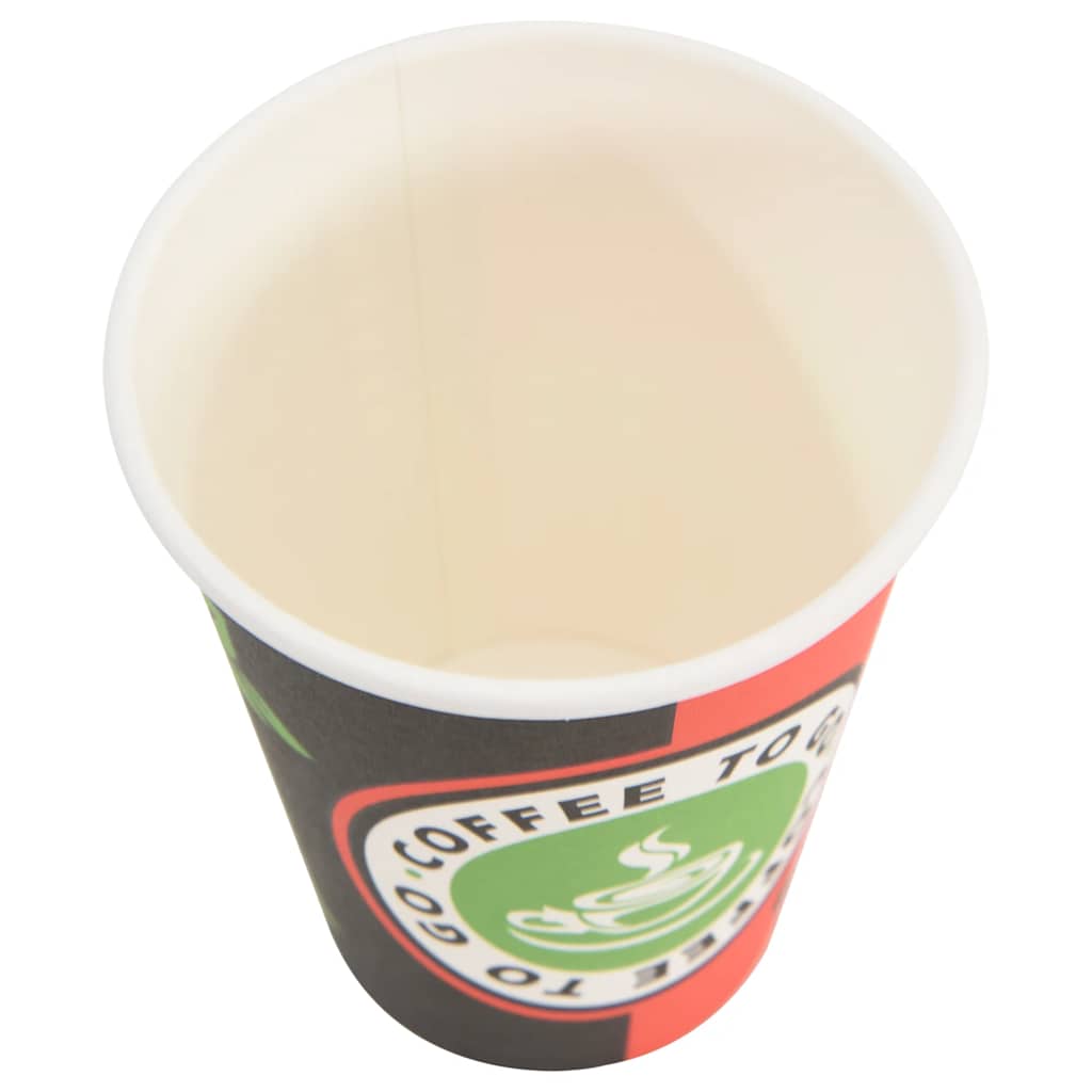 Bicchieri da Caffè in Carta 1000 pz 12oz 300ml Rosso e Nero | homemem39