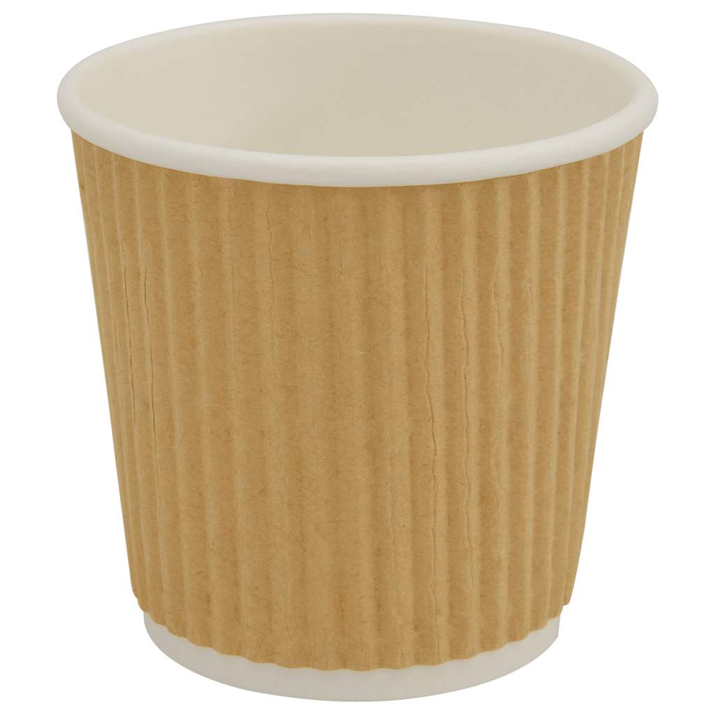 Bicchieri da Caffè in Carta 1000 pz 4oz 100ml Marrone | homemem39