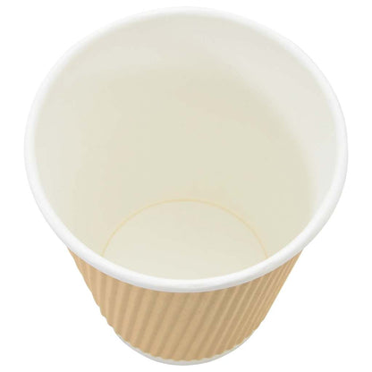 Bicchieri da Caffè in Carta 500 pz 12oz 300ml Marrone | homemem39
