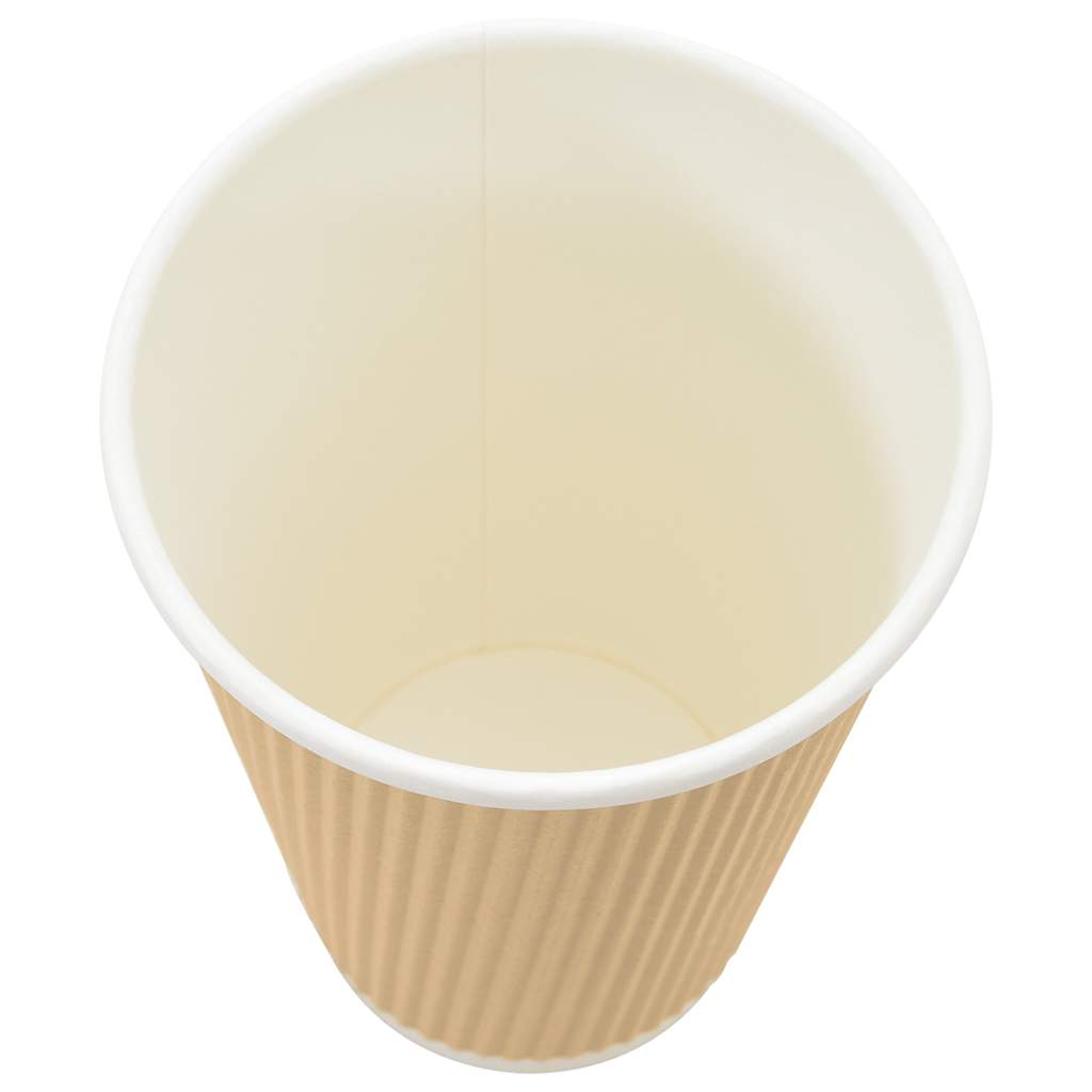 Bicchieri da Caffè in Carta 500 pz 16oz 400ml Marrone | homemem39