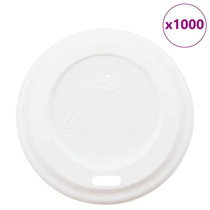 Coperchi Tazze da Caffè Carta Ø60mm 4oz 1000 pz Plastica Bianca | homemem39