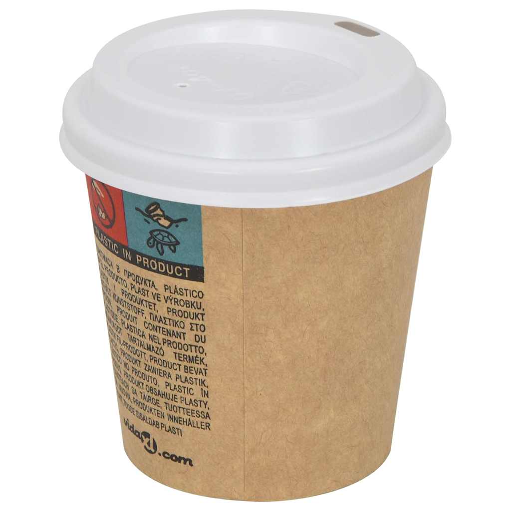 Coperchi Tazze da Caffè Carta Ø60mm 4oz 1000 pz Plastica Bianca | homemem39