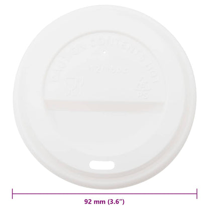 Coperchi Tazze da Caffè Carta Ø90 mm 12oz/16oz 1000 pz Plastica | homemem39