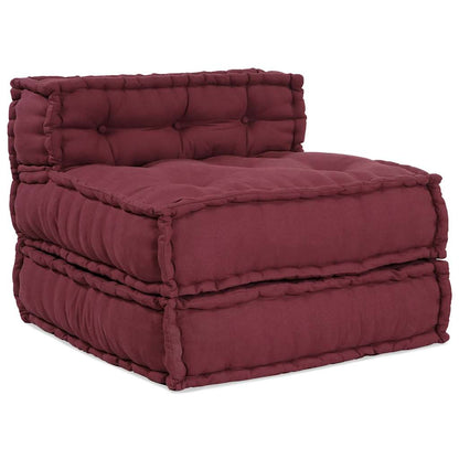 Divano Componibile Marrone Rossiccio 70x70x54 in Tessuto