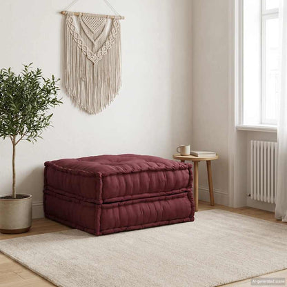 Divano Componibile Marrone Rossiccio 70x70x36 in Tessuto | homemem39
