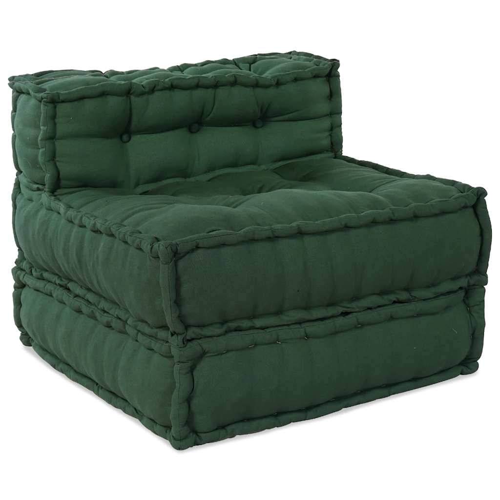 Divano Componibile Verde 70x70x54 in Tessuto | homemem39