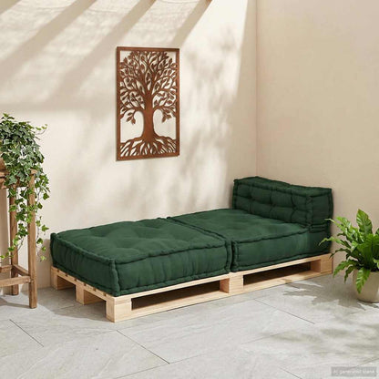 Divano Componibile Verde 70x70x54 in Tessuto | homemem39