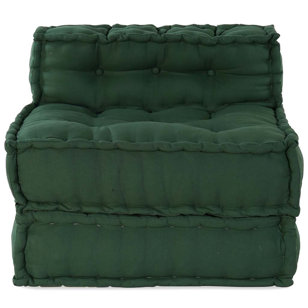 Divano Componibile Verde 70x70x54 in Tessuto