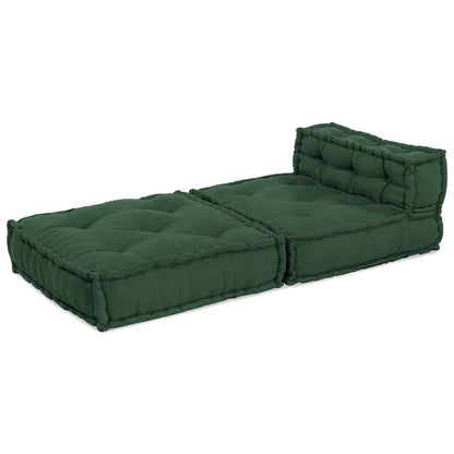 Divano Componibile Verde 70x70x54 in Tessuto