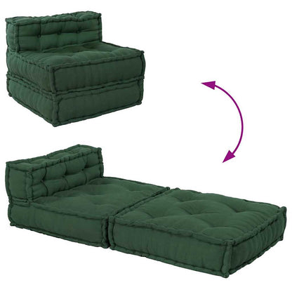 Divano Componibile Verde 70x70x54 in Tessuto