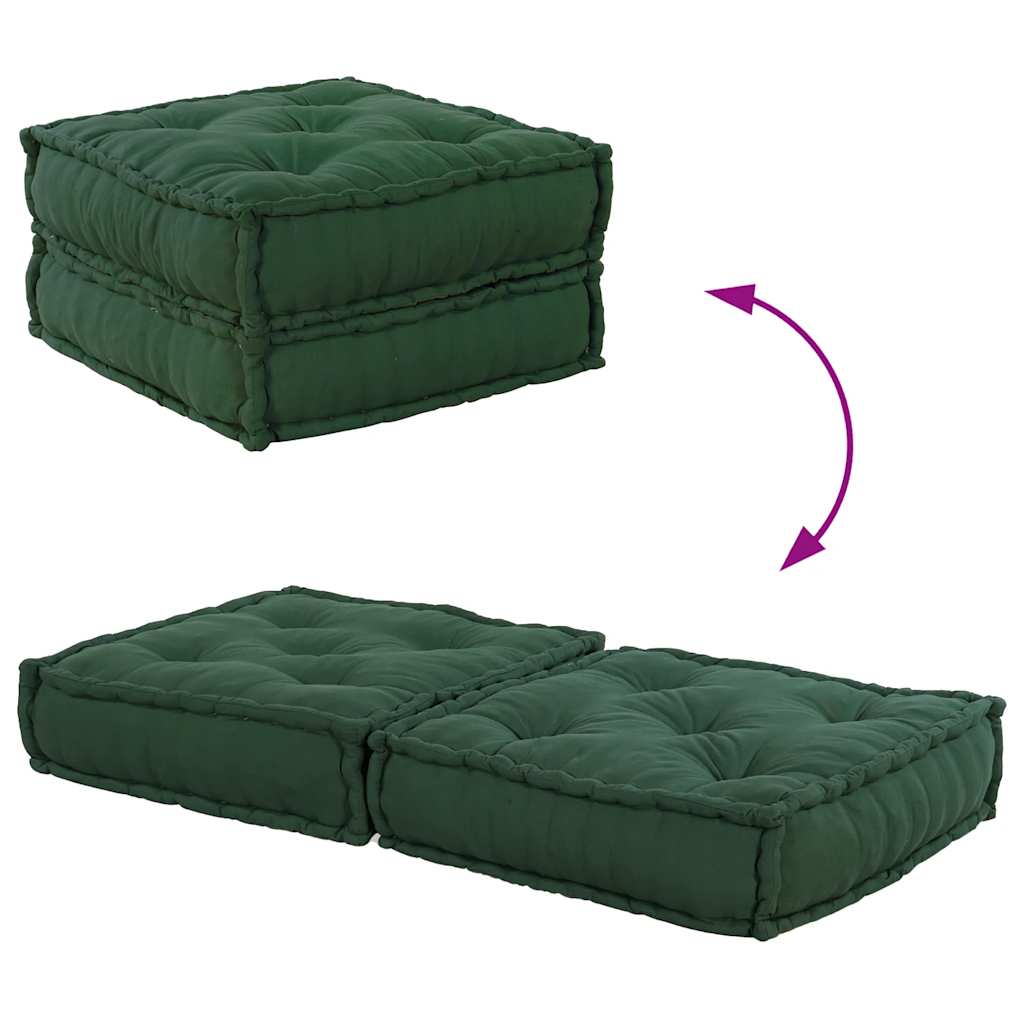 Divano Componibile Verde 70x70x36 in Tessuto | homemem39