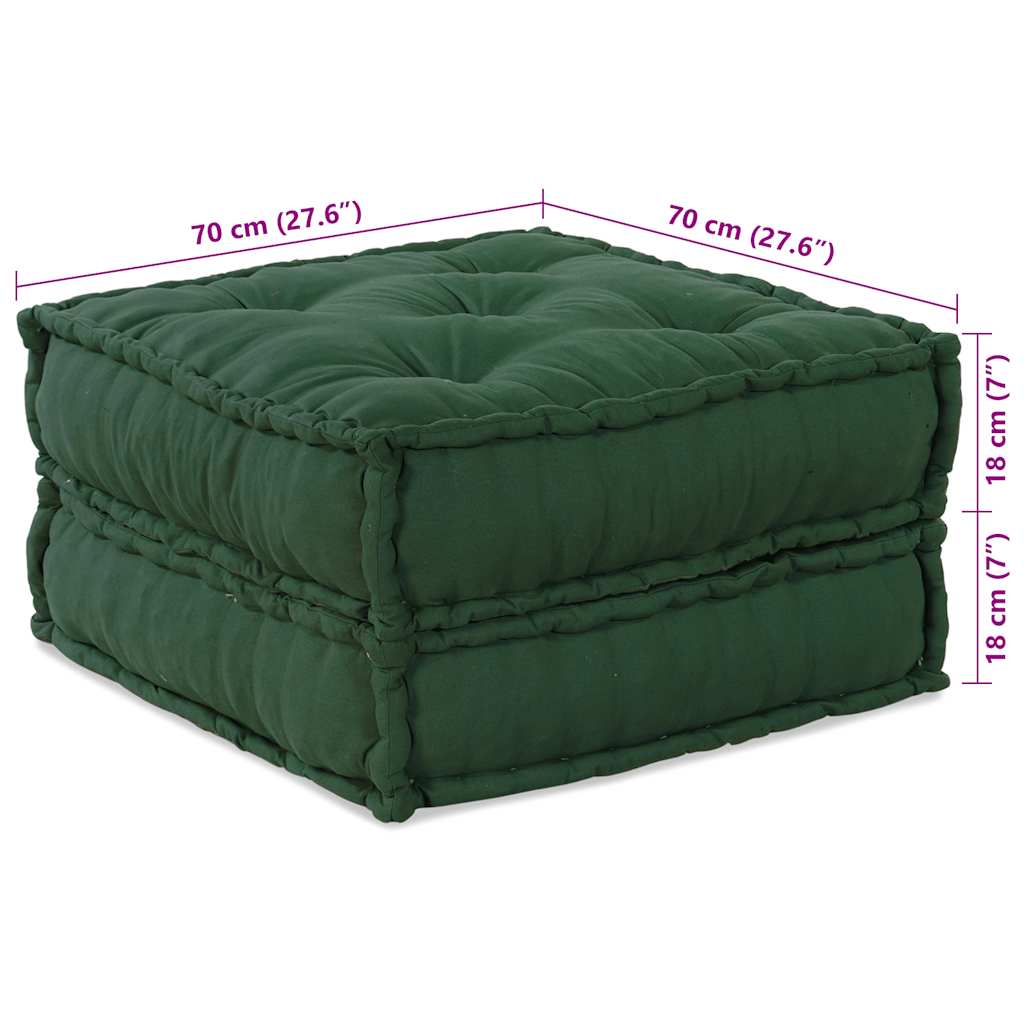 Divano Componibile Verde 70x70x36 in Tessuto | homemem39