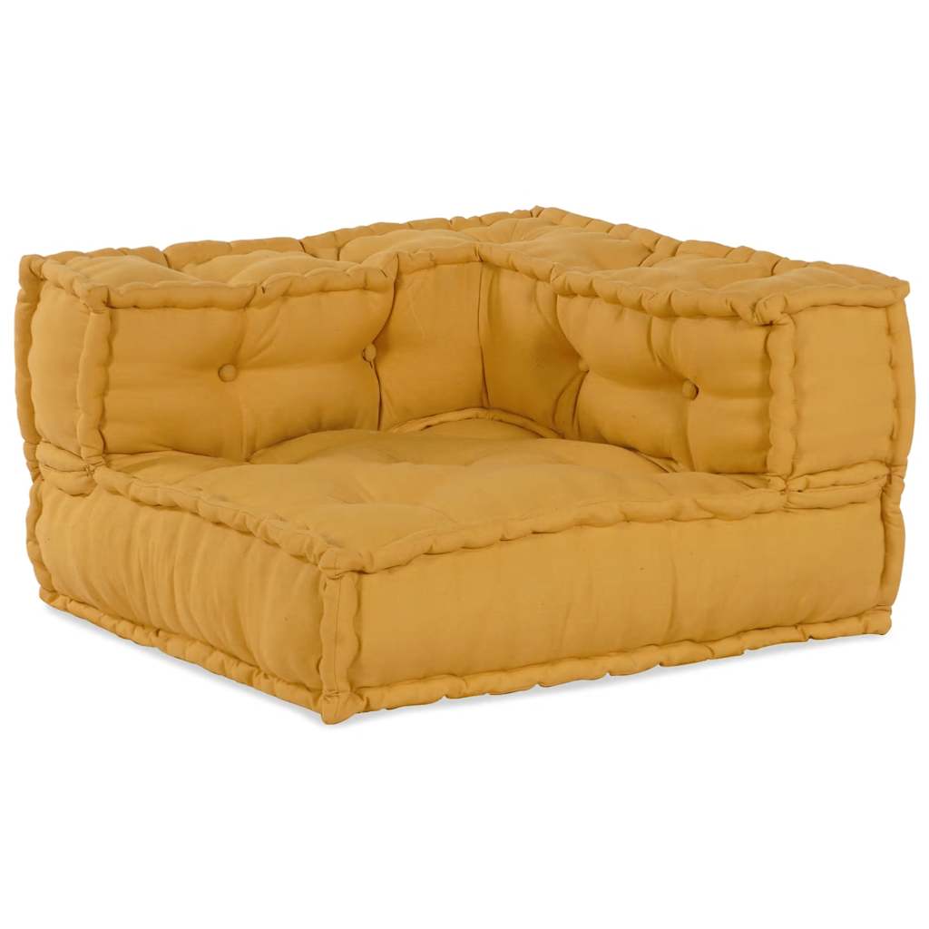Divano Componibile Giallo 70x70x54 in Tessuto | homemem39